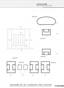 Schéma de structure du garde-corps de luxe、